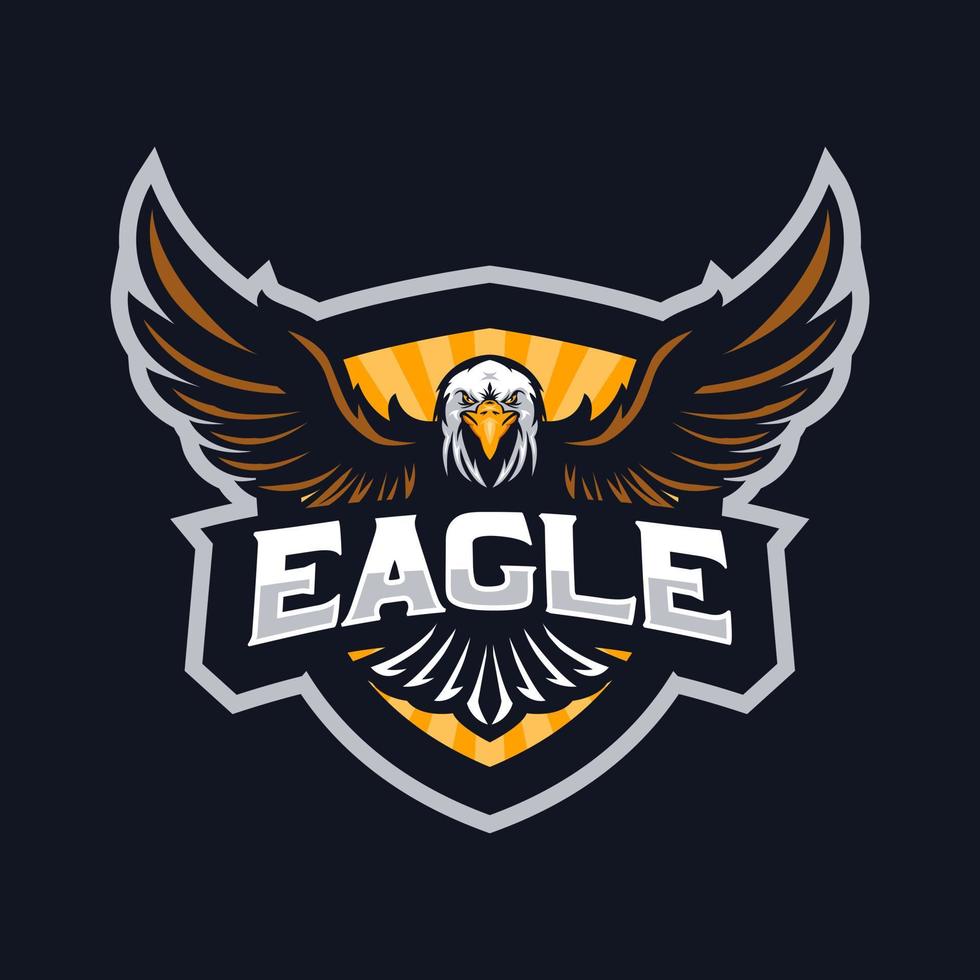 Eagle mascot logo vector