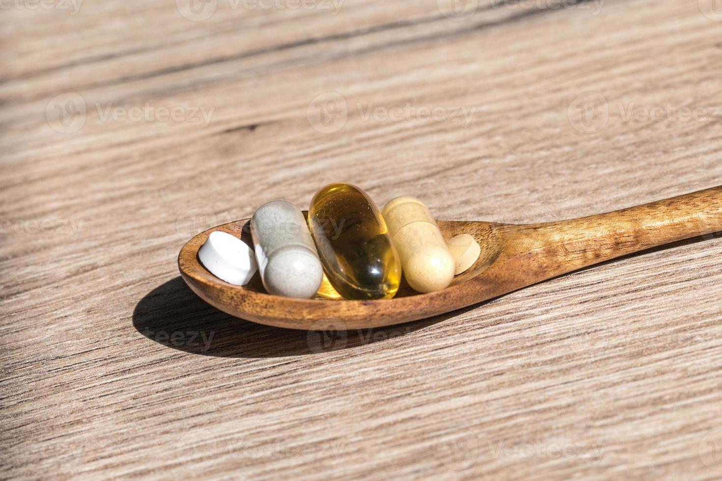 Food supplements for a healty lifestyle photo
