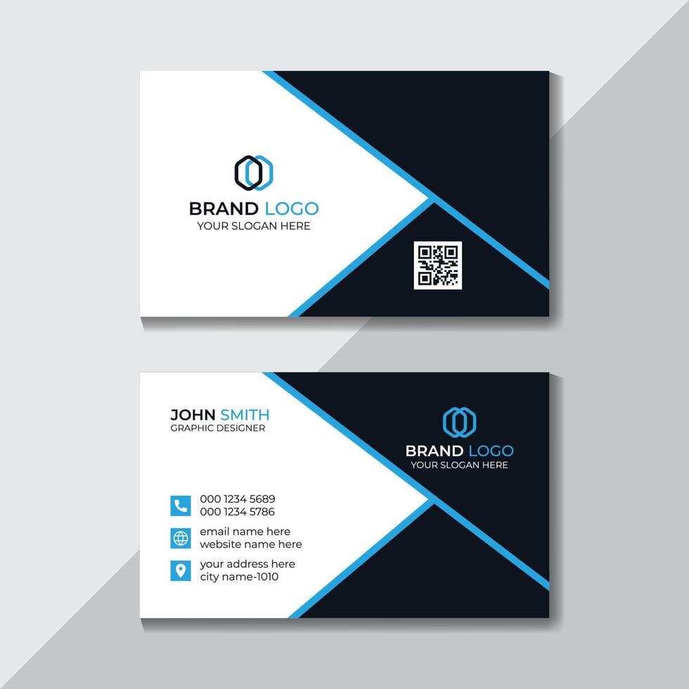 Professional Business Card Design Template Free Vector