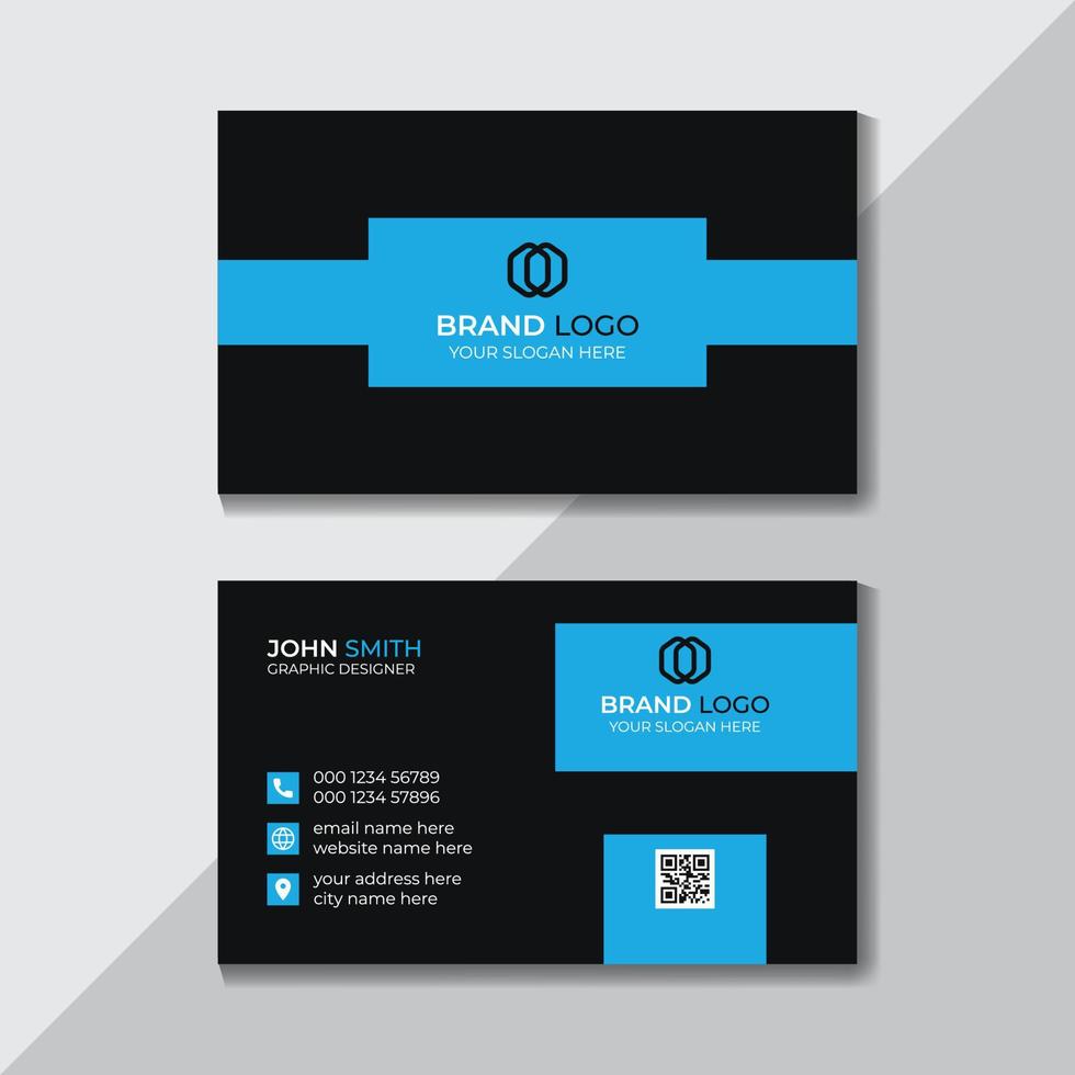 Professional Corporate Clean Simple Business Card Design Template Free Vector