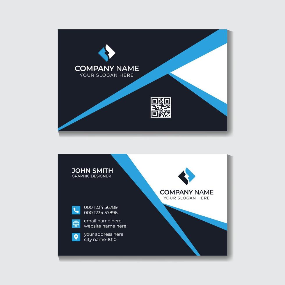 Corporate Business Card Design Template Free Vector