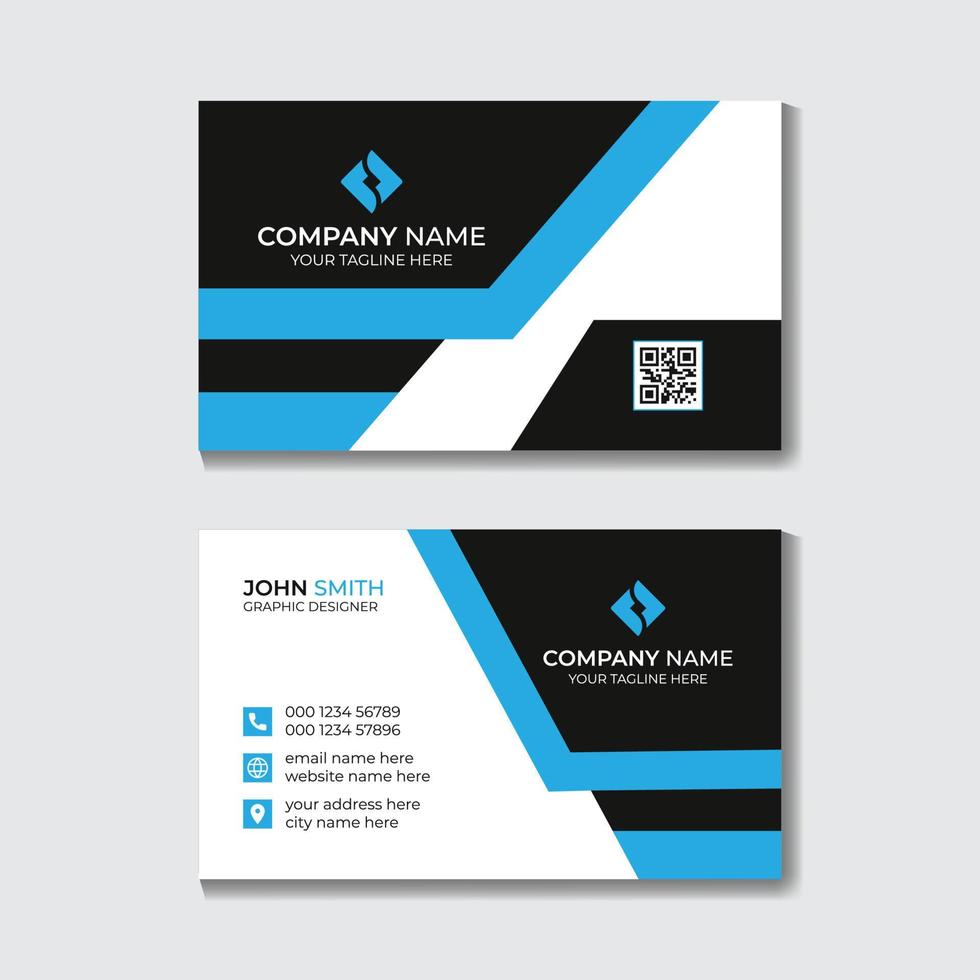 Corporate Business Card Design Template Free Vector