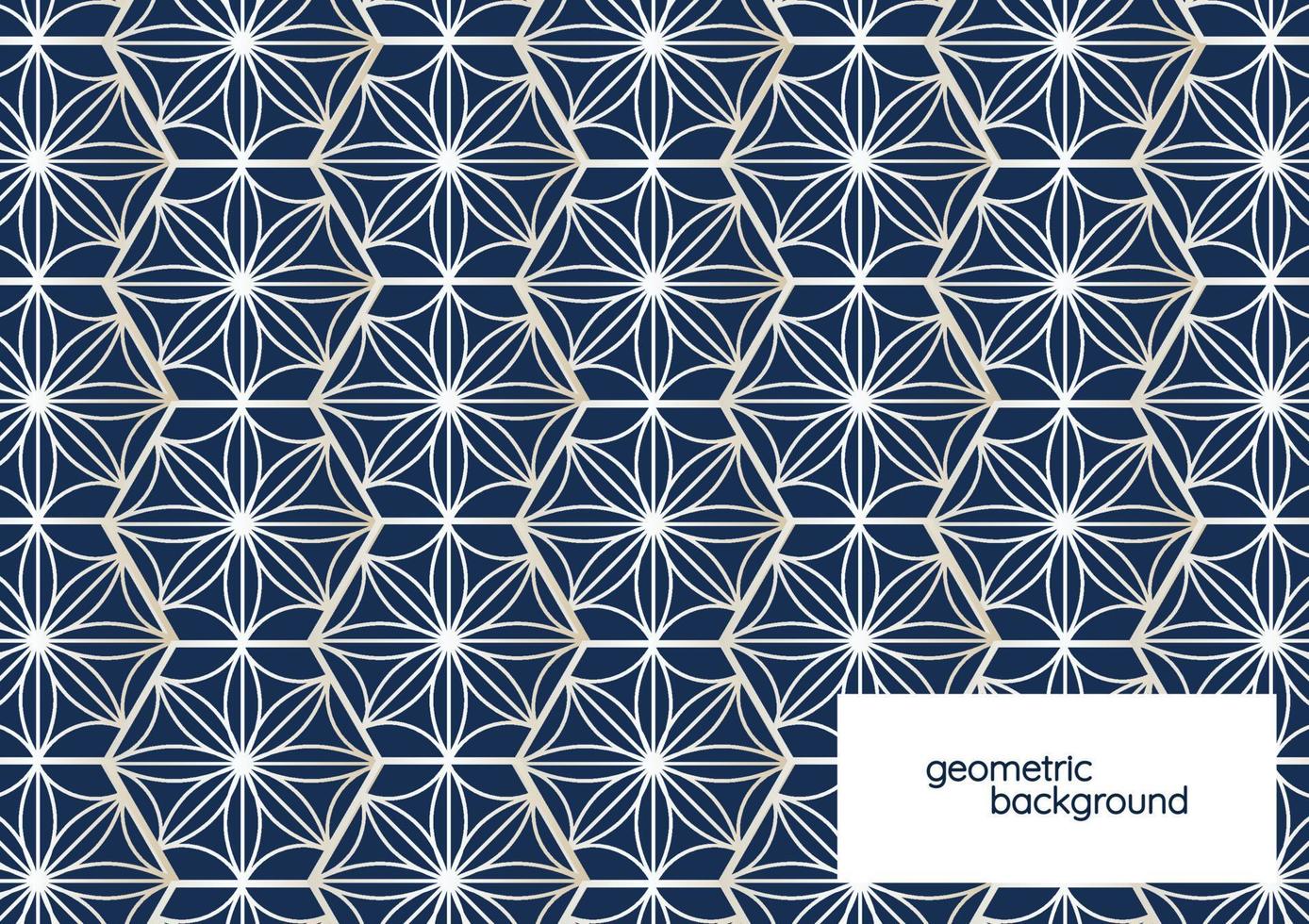 pastel geometric background design on blue background vector