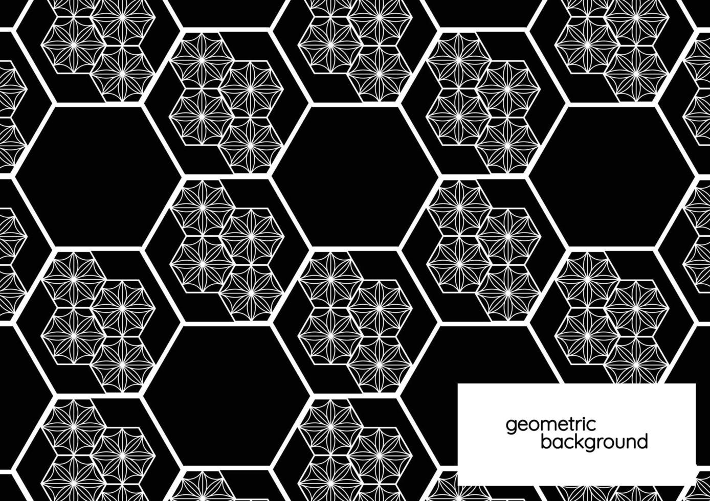 black geometric background design vector