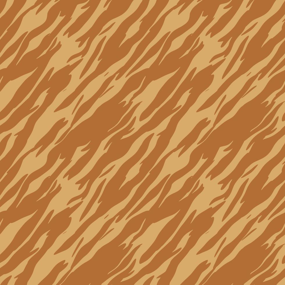 Vintage Tiger Skin Seamless Pattern vector