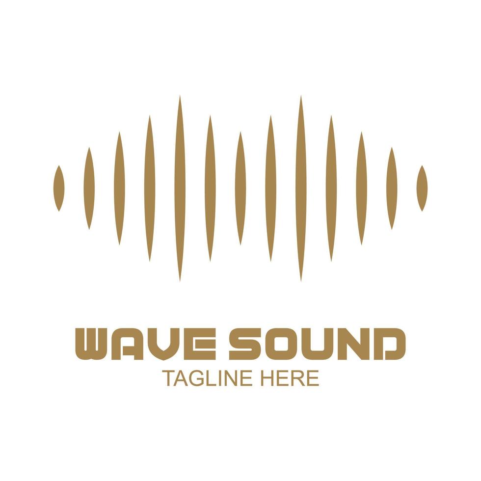 Music Logo concept sound wave, Audio Technology, Abstract Shape vector