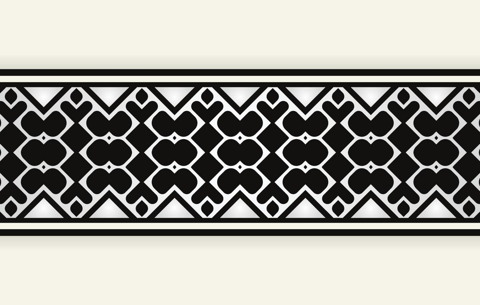 ornament style ethnic seamless borders vector