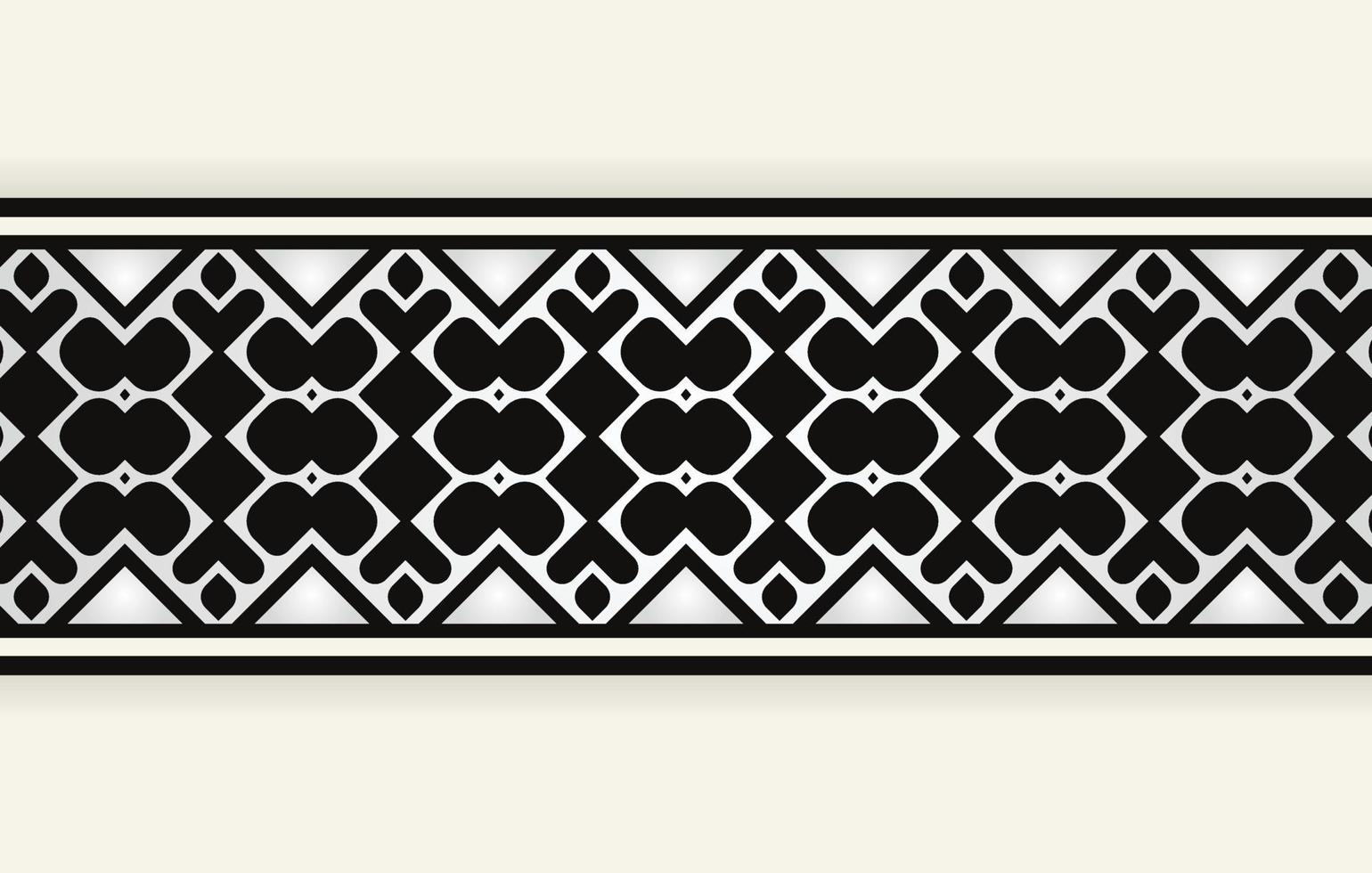 ornament style ethnic seamless borders vector