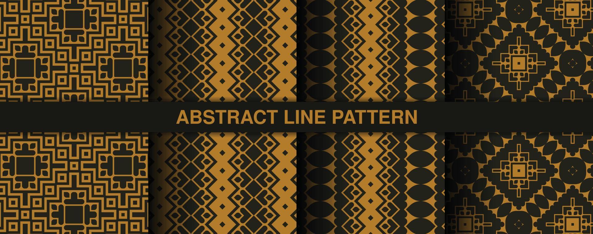 Collection of seamless ornamental ethnic patterns vector