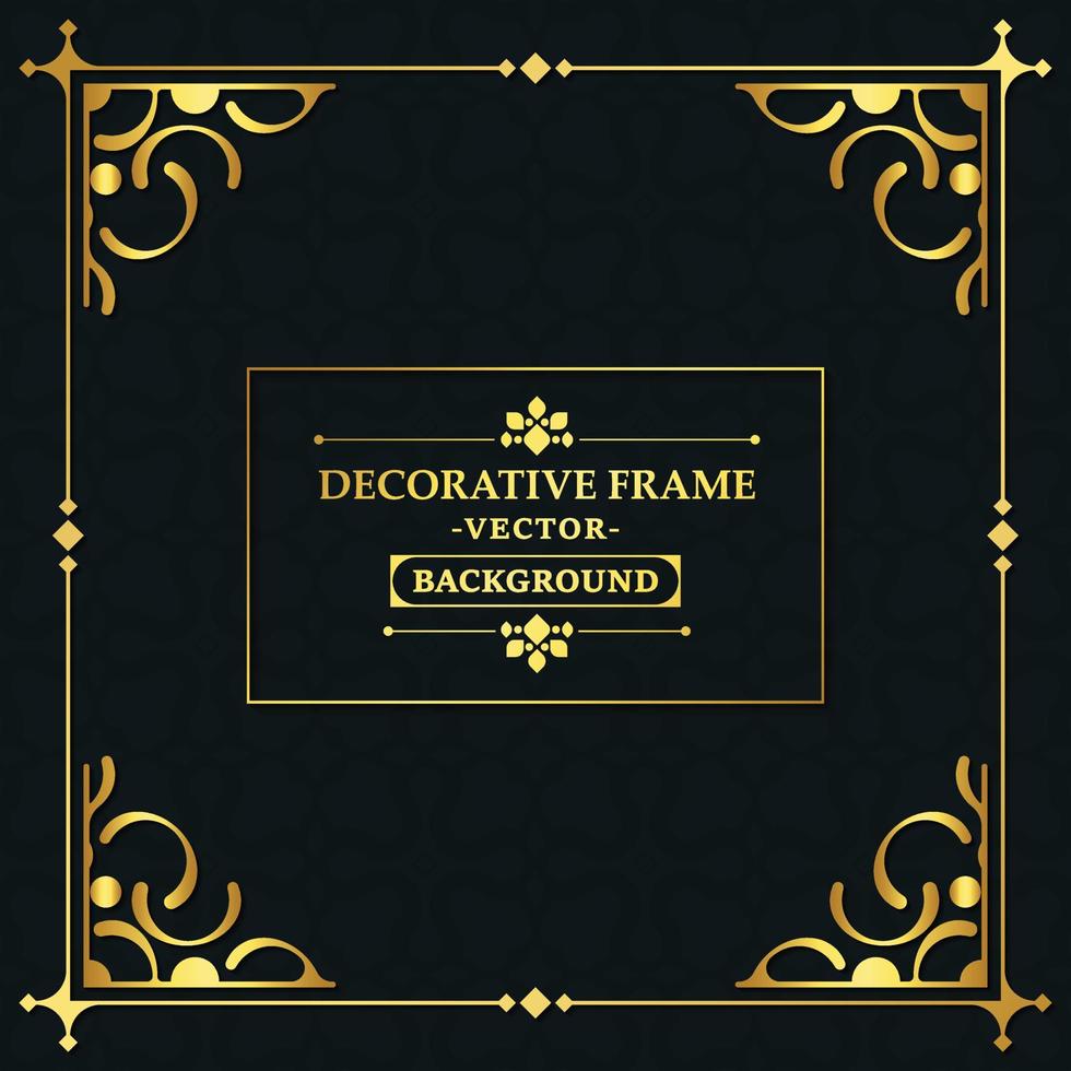 Elegant decorative frame design background vector