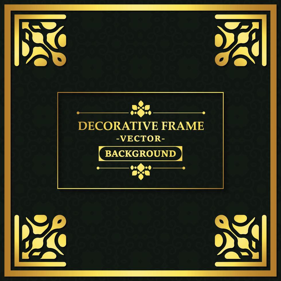 Elegant decorative frame design background vector