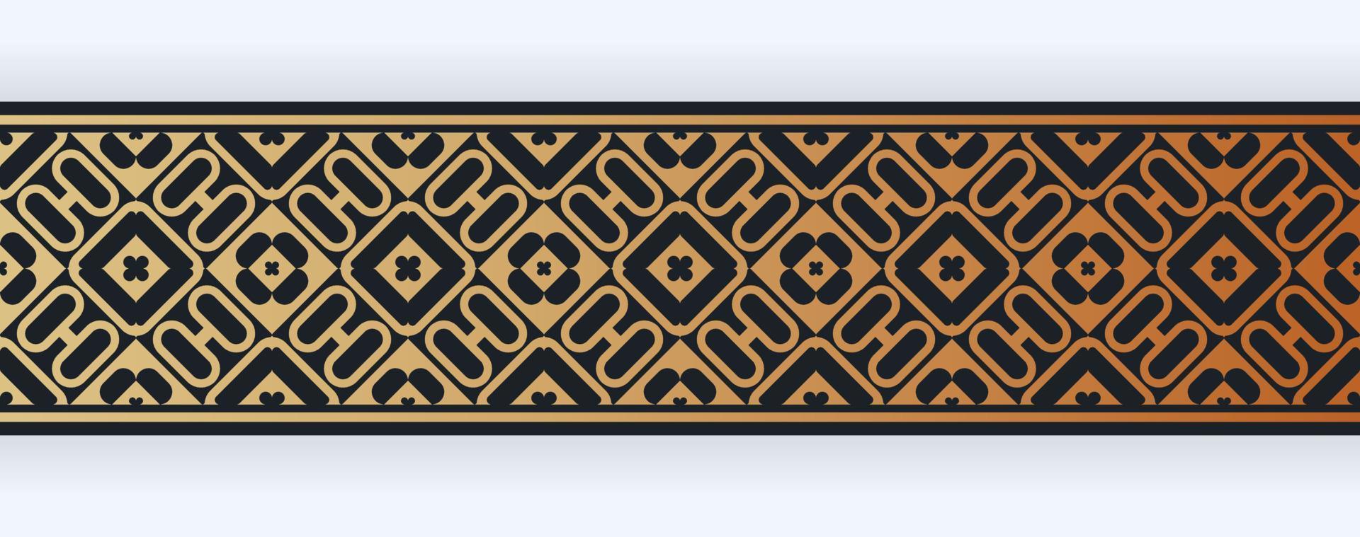 Elegant golden ornamental border template vector