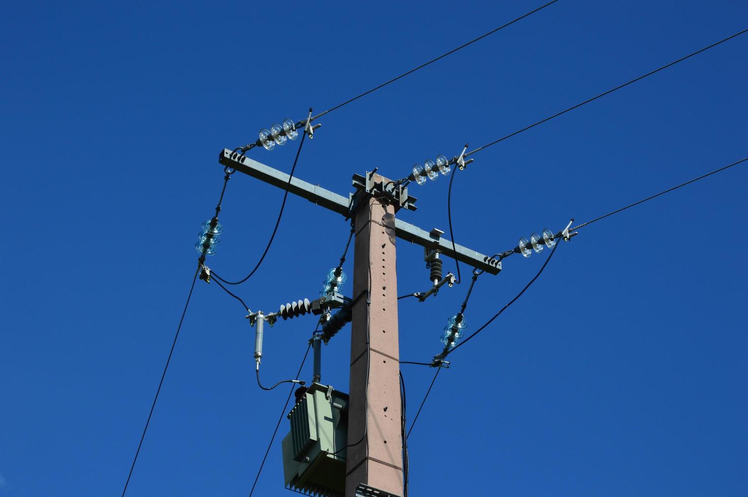 Power transmission line and Current transformer photo