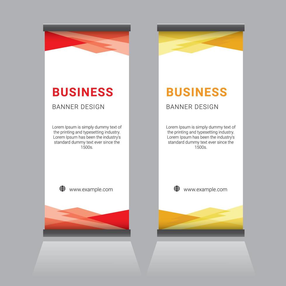 Roll Up Banner Design vector