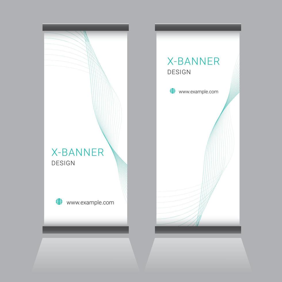 Roll Up Banner Design vector