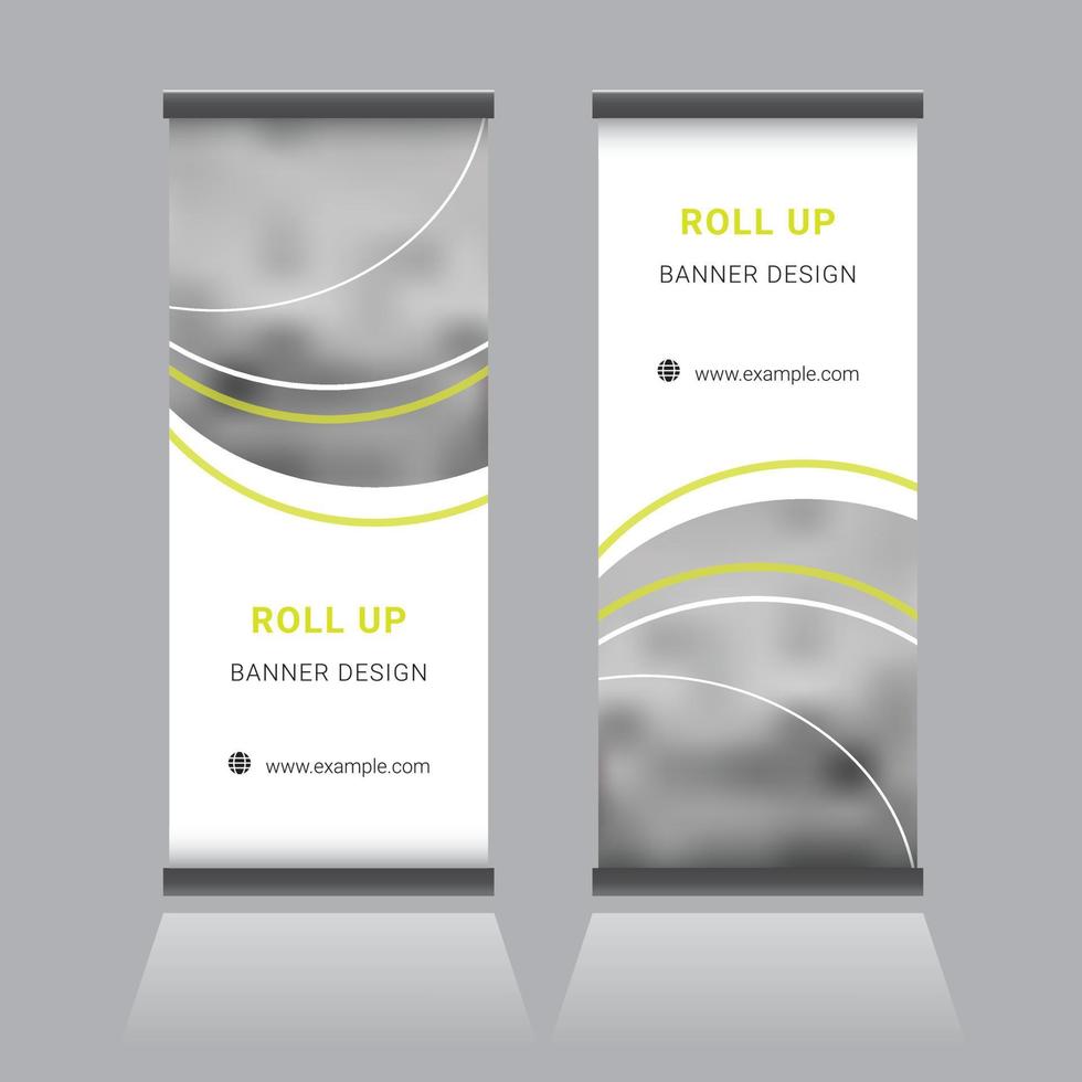 Roll Up Banner Design vector