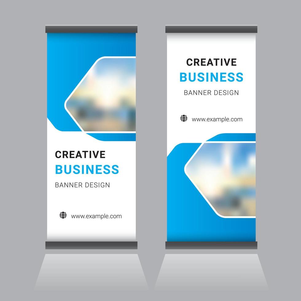 Roll Up Banner Design vector