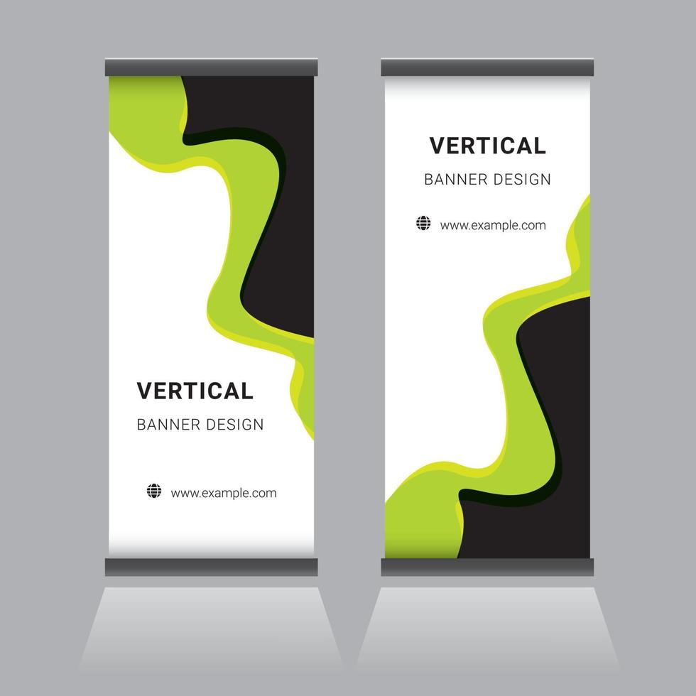 Roll Up Banner Design vector