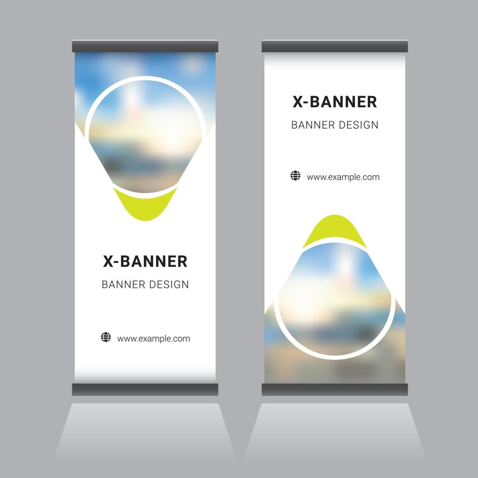 Roll Up Banner Design vector
