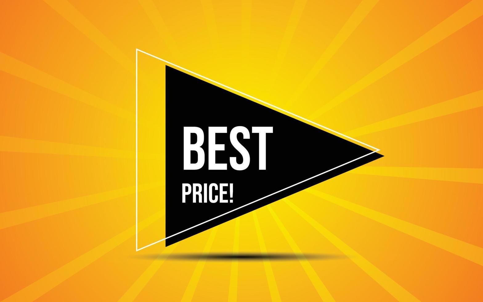 Best Price Tag for Promotions and Offers vector