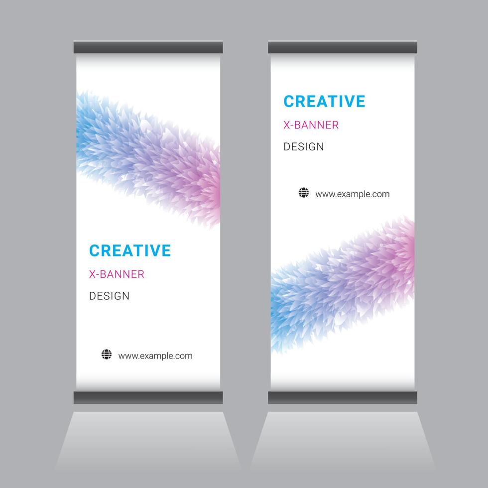 Roll Up Banner Design vector