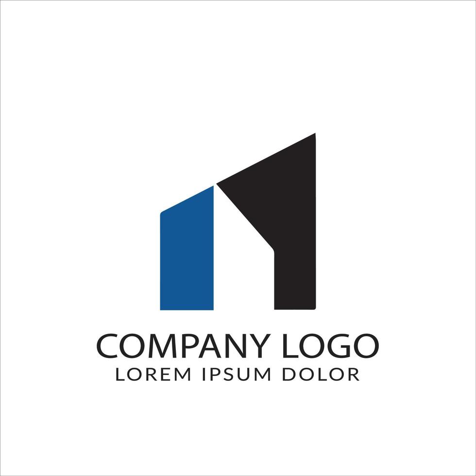 Real state company logo design vector