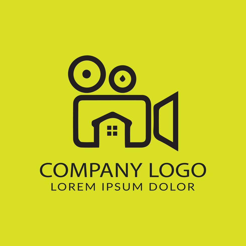 Real state company logo design vector