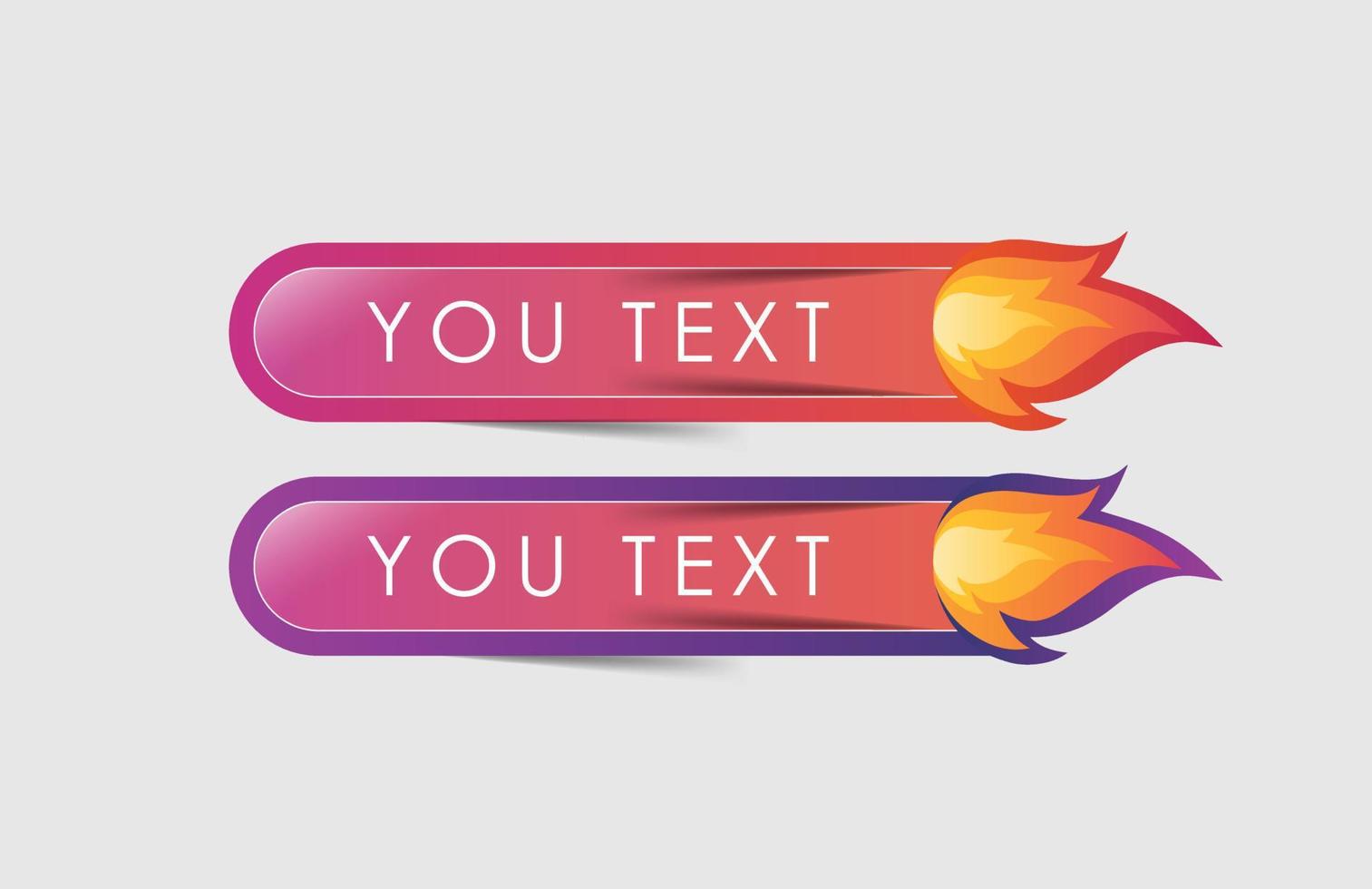 BUTTON VECTOR TEXT