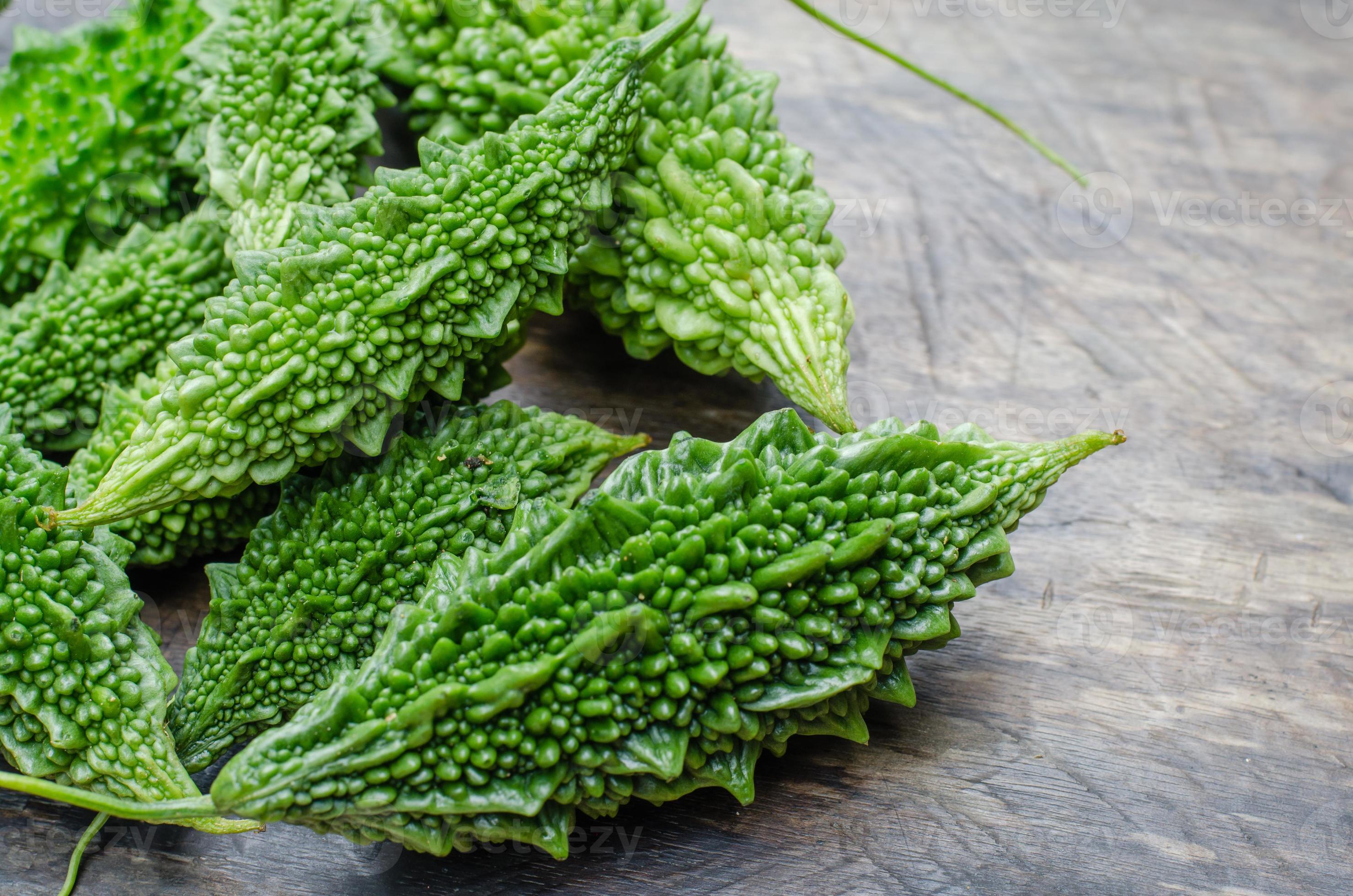 Fresh Organic Thai Bitter Cucumber or Momordica Charantia from Natural