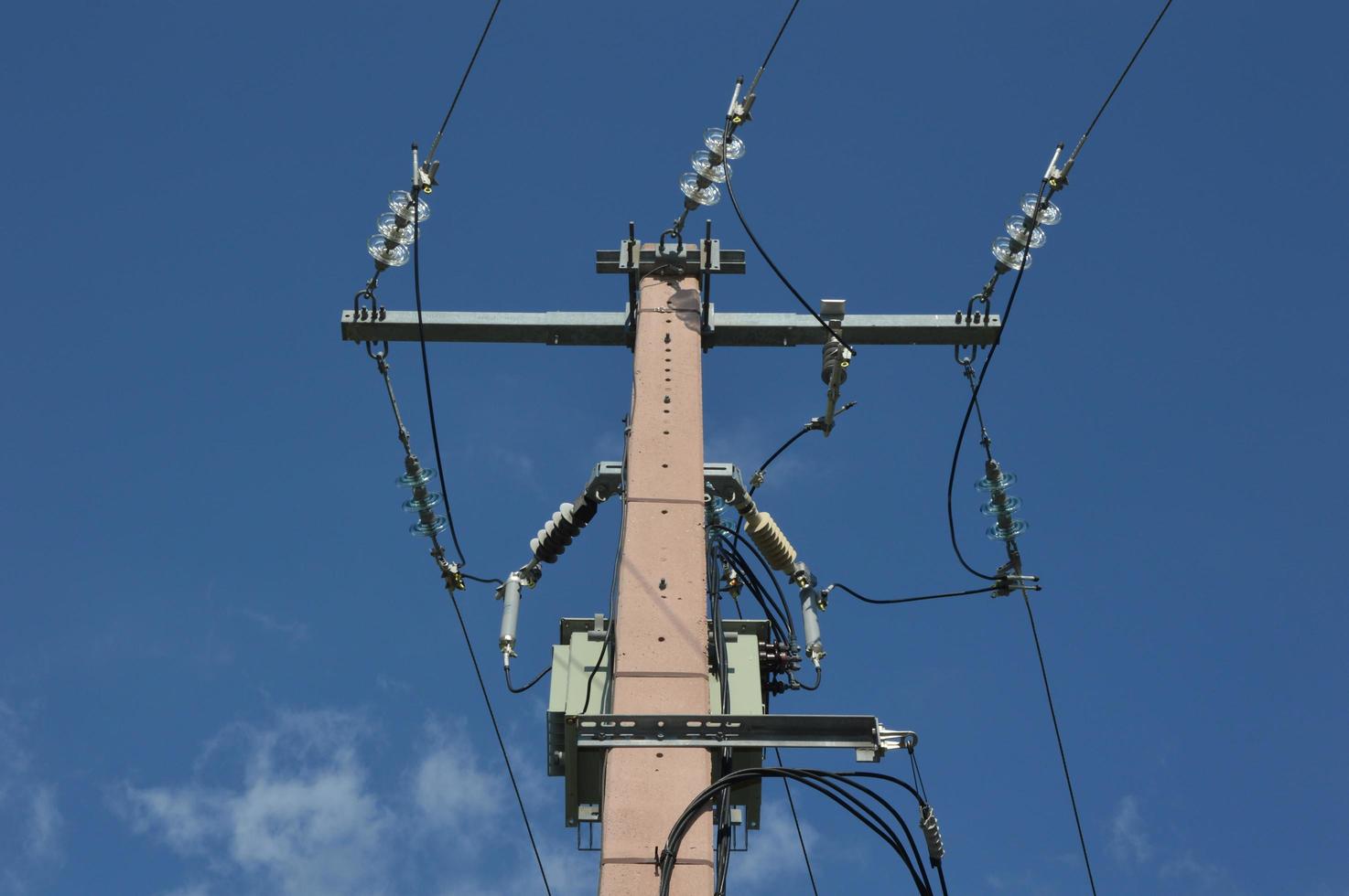 Power transmission line and Current transformer photo