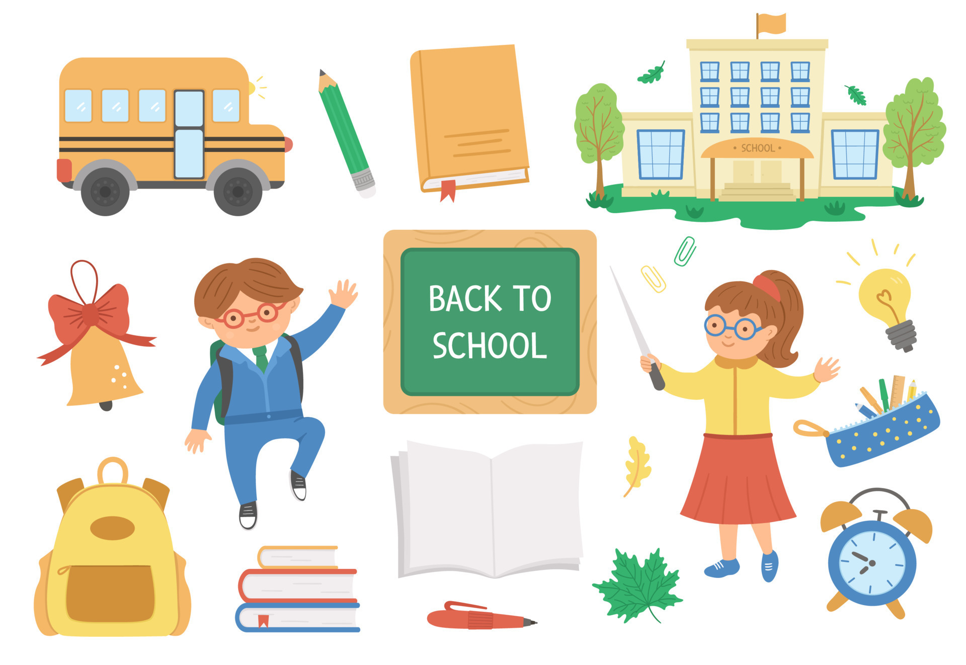 https://static.vecteezy.com/system/resources/previews/009/012/300/original/back-to-school-set-of-elements-big-educational-clipart-collection-with-teacher-and-schoolboy-cute-flat-style-classroom-objects-with-supplies-school-building-bus-books-stationery-pupil-vector.jpg