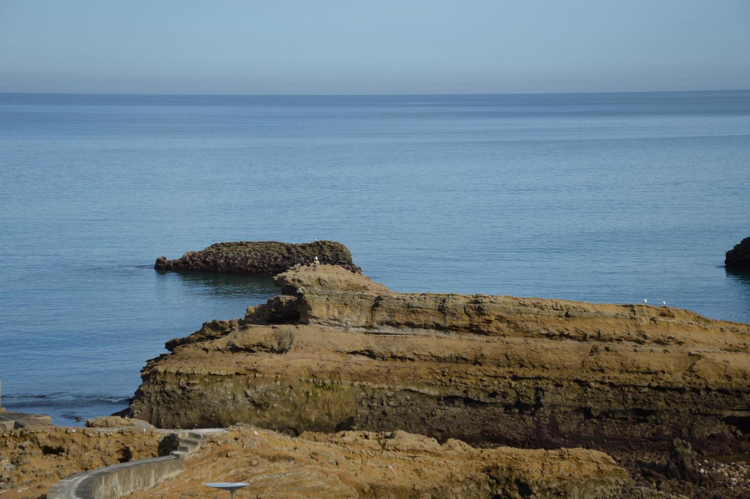 Low tide on the cost from Biarritz photo