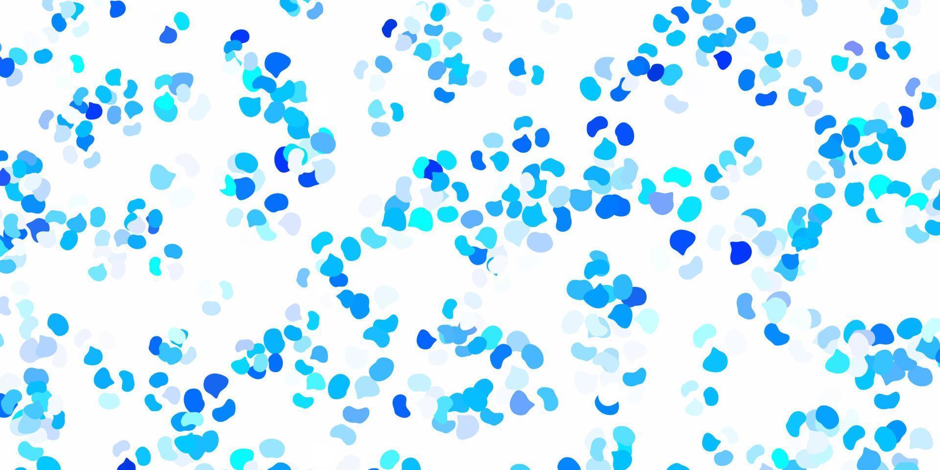 Light blue vector texture with memphis shapes.