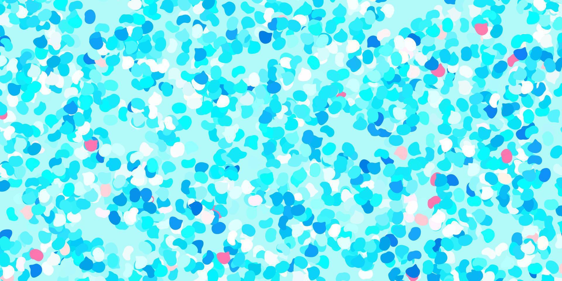 Light blue, red vector background with random forms.
