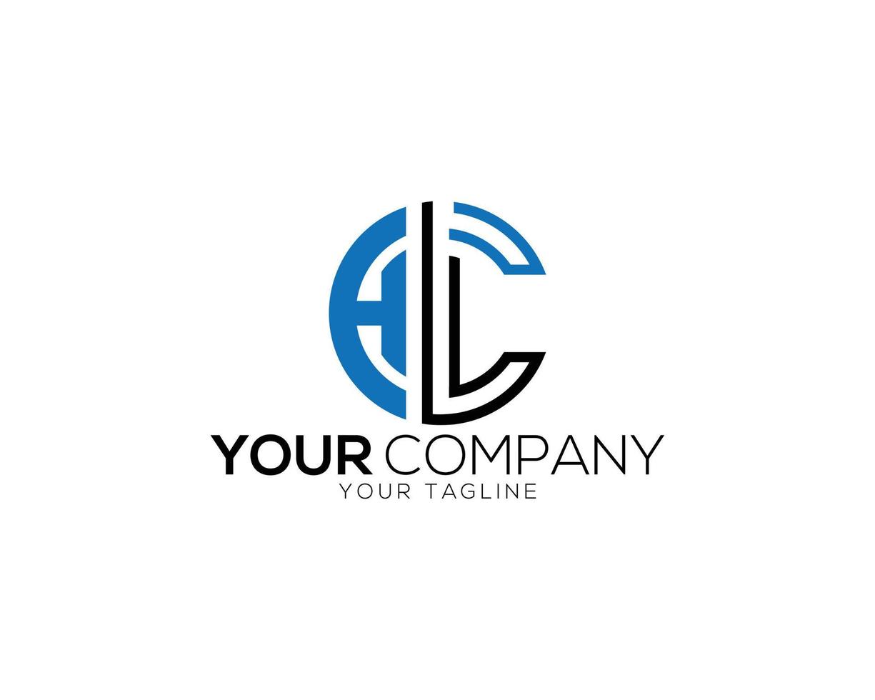 Creative Letter HLC And HCL Logo Design Idea Vector Symbol illustration.