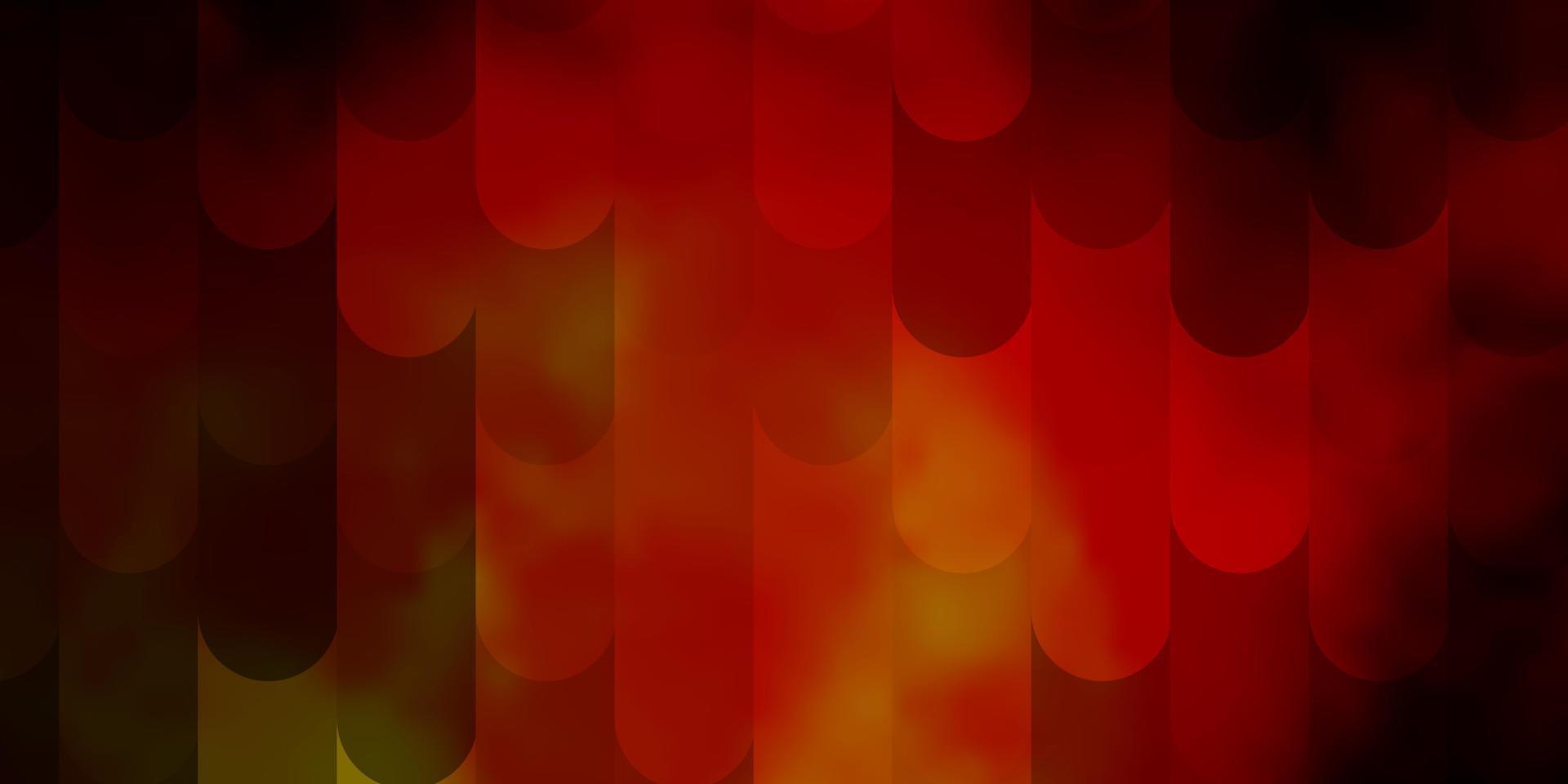 Dark Orange vector background with lines.