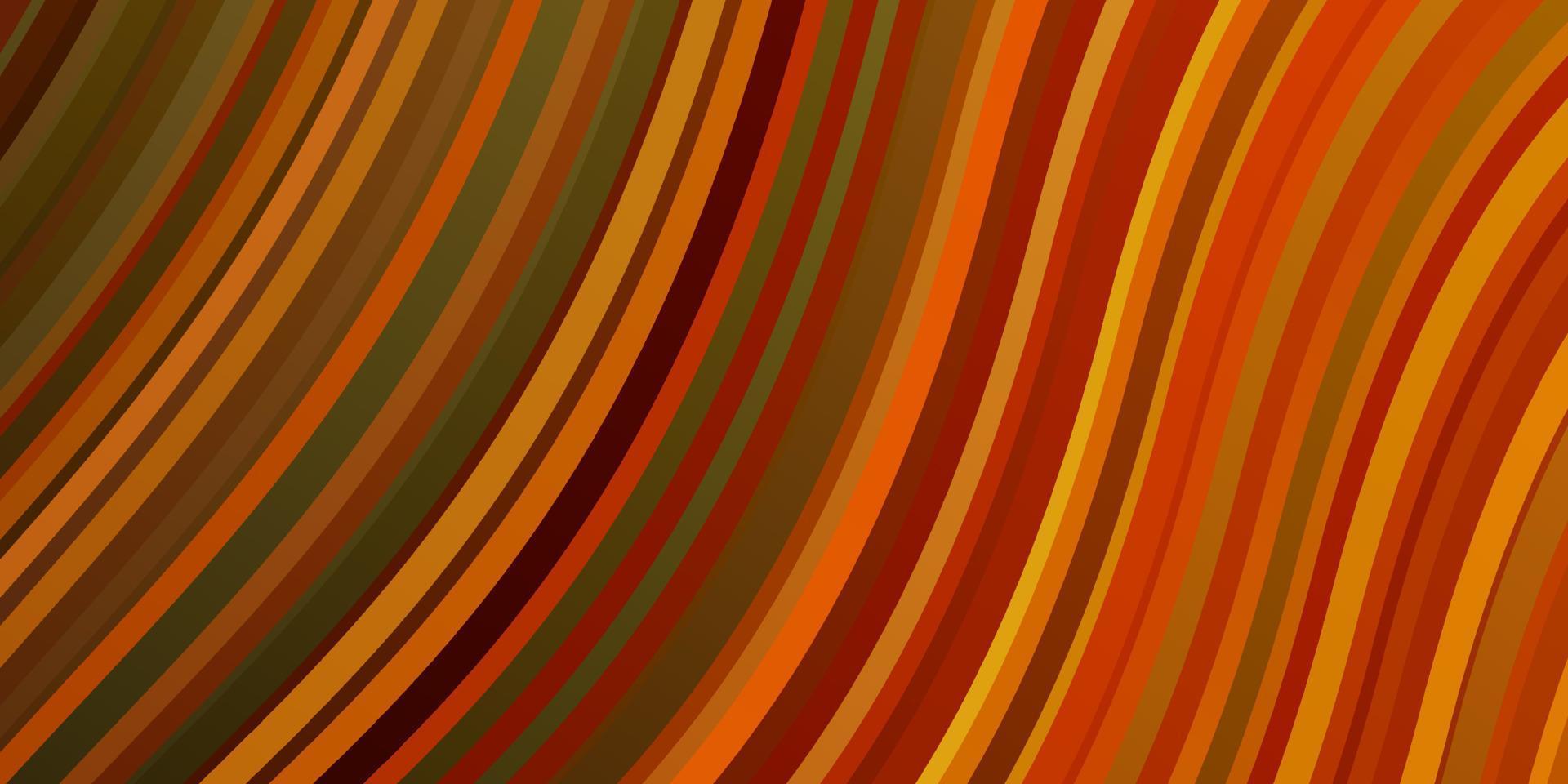 Light Orange vector pattern with lines.