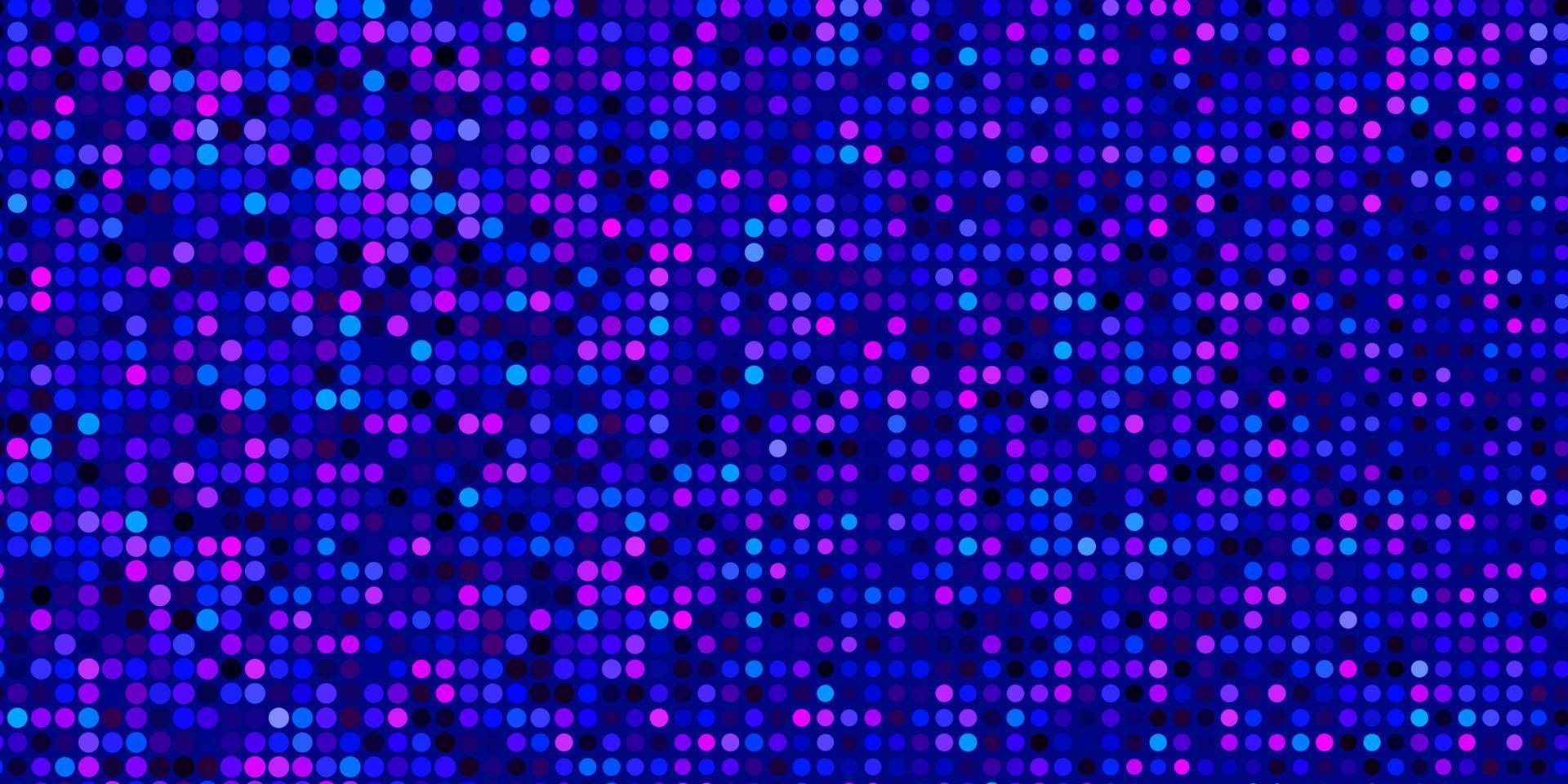 Dark Pink, Blue vector pattern with spheres.