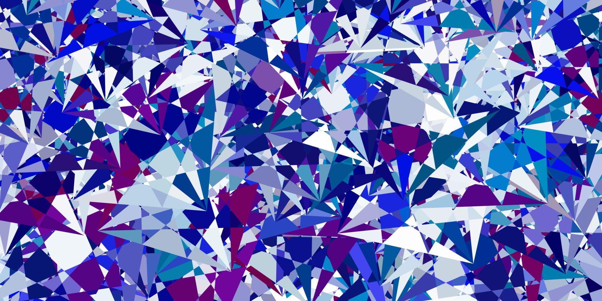 patrón de vector azul claro, rojo con formas poligonales.