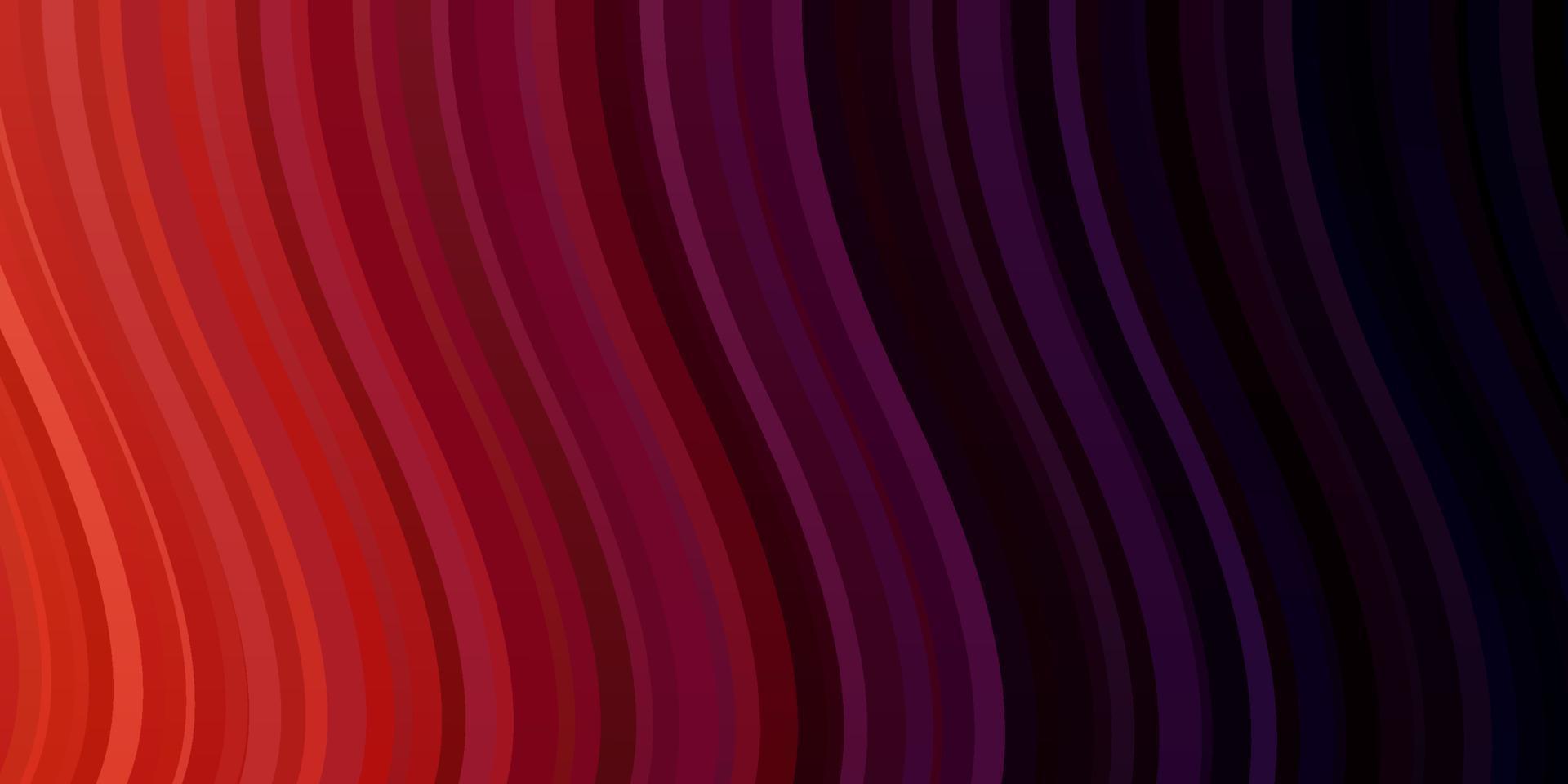 Dark Pink, Red vector background with curves.