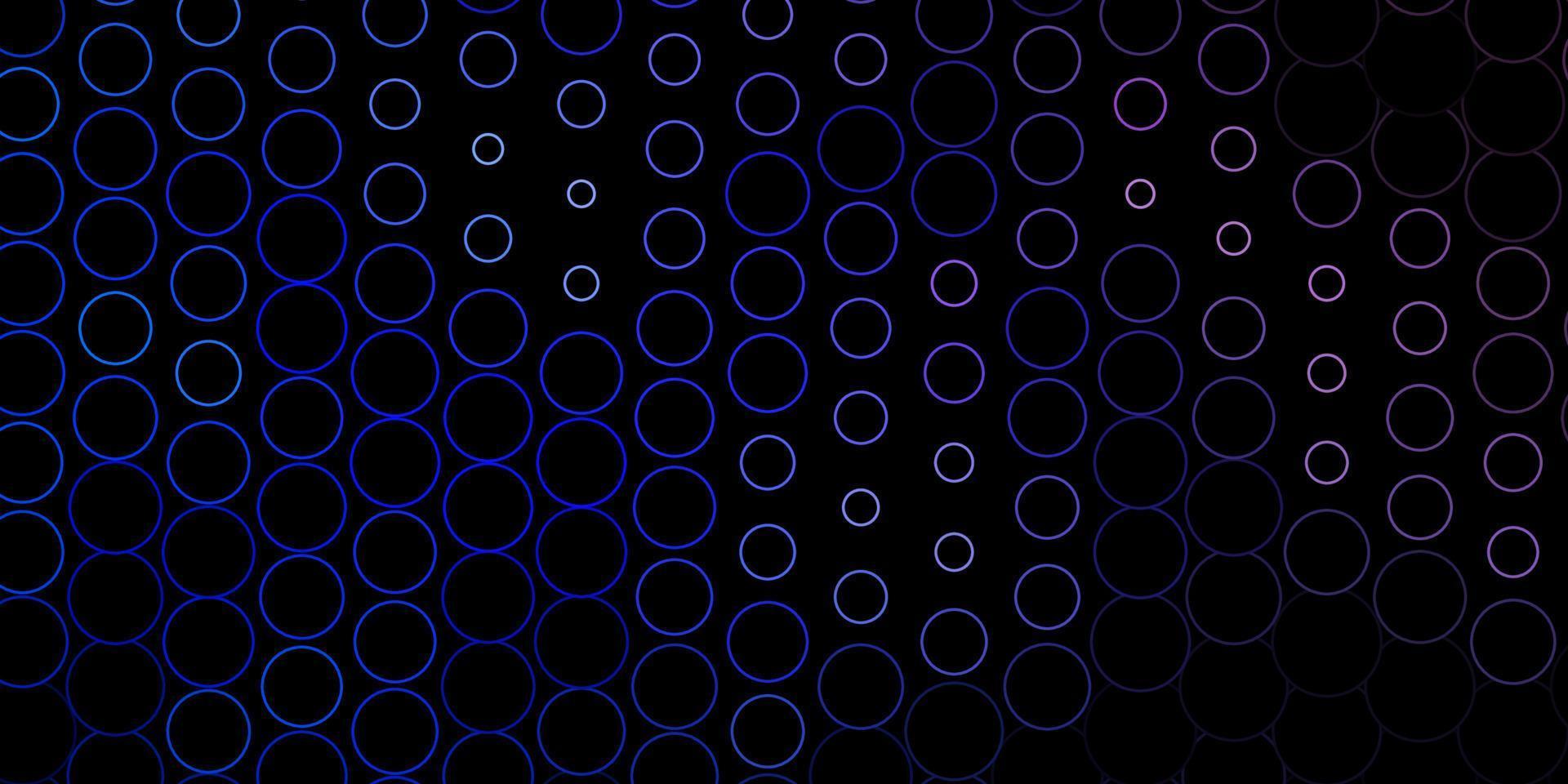 Dark Pink, Blue vector layout with circle shapes.