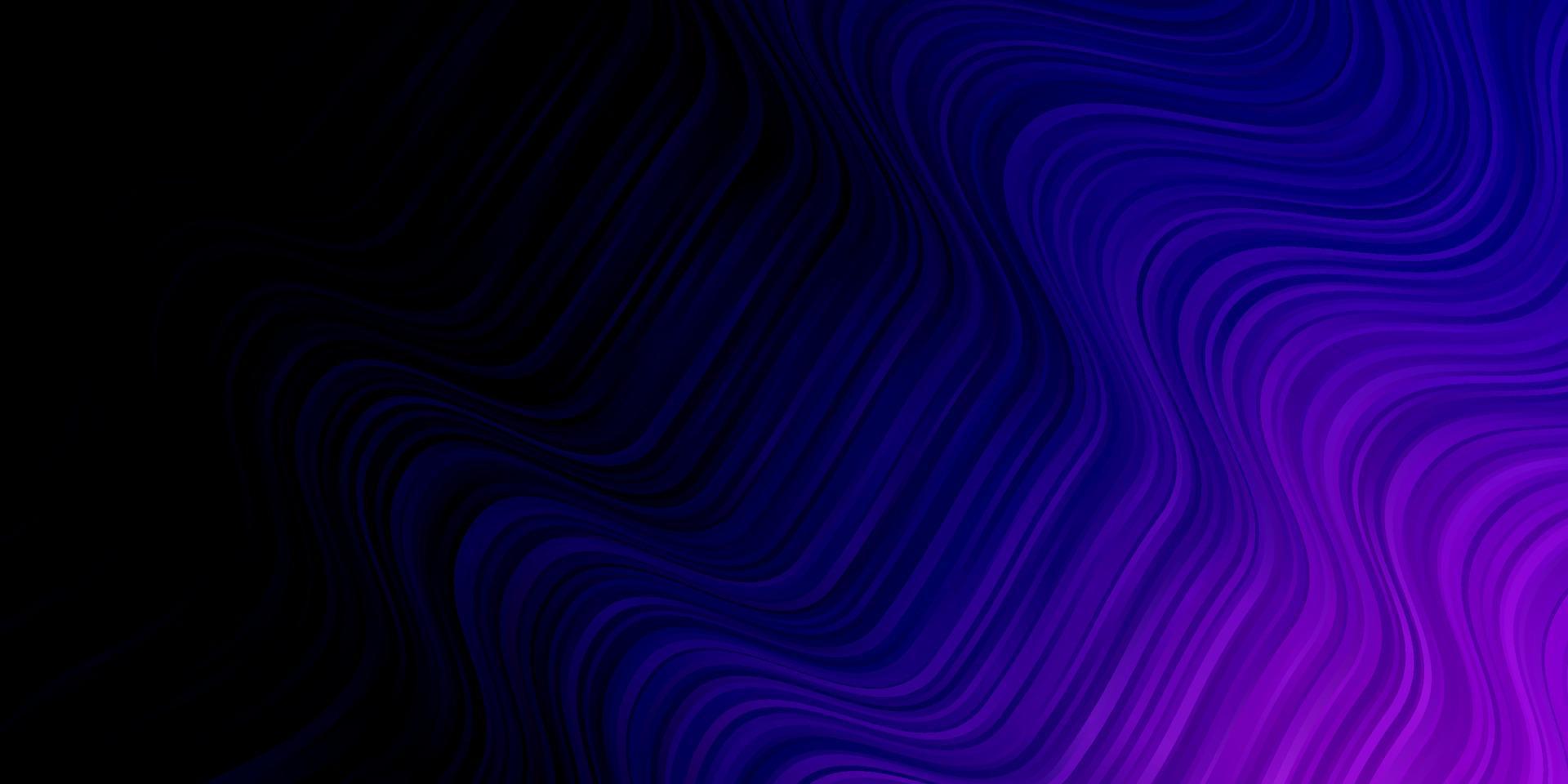 Dark Purple vector template with curves.