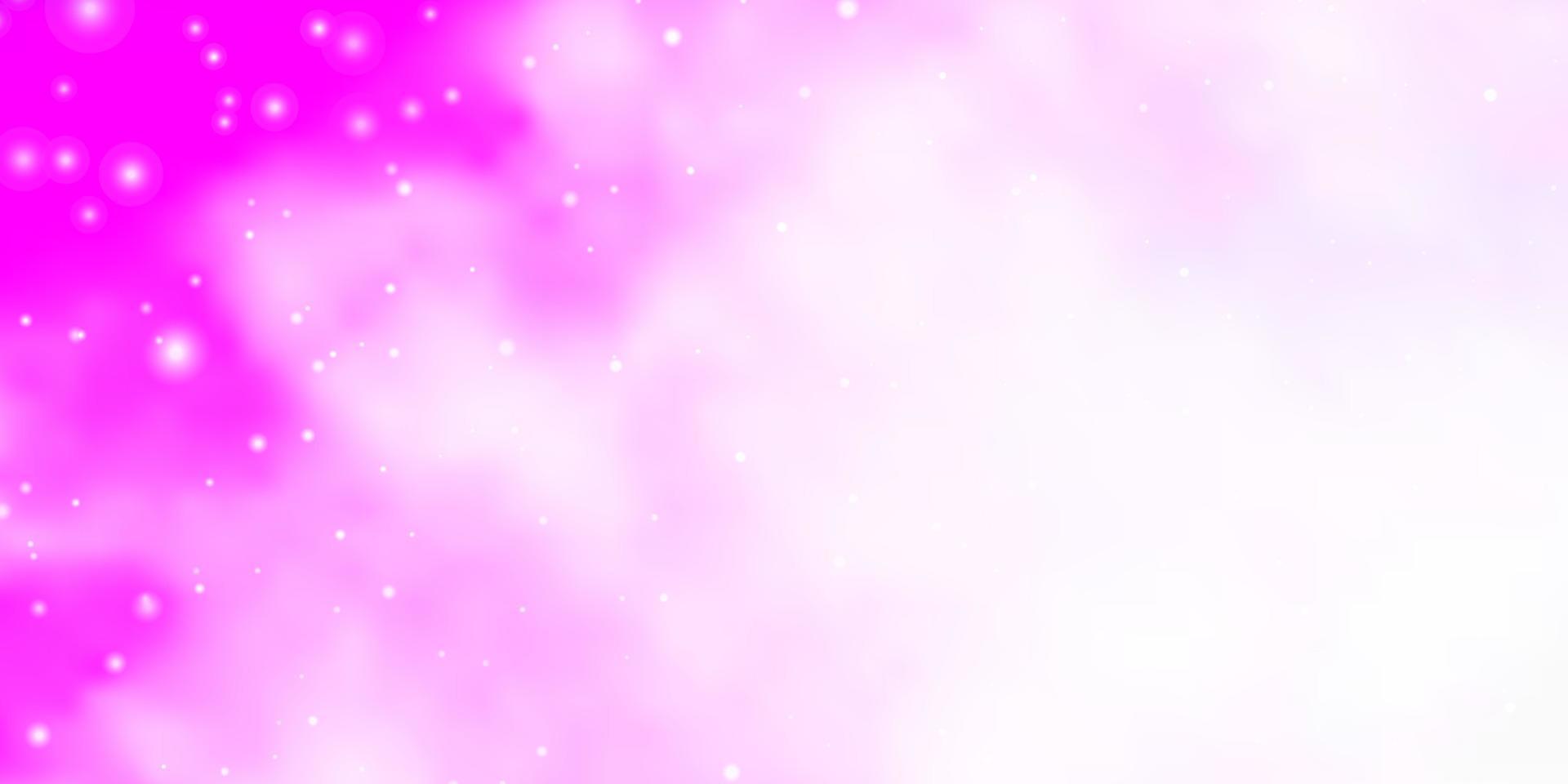 Light Purple vector texture with beautiful stars.