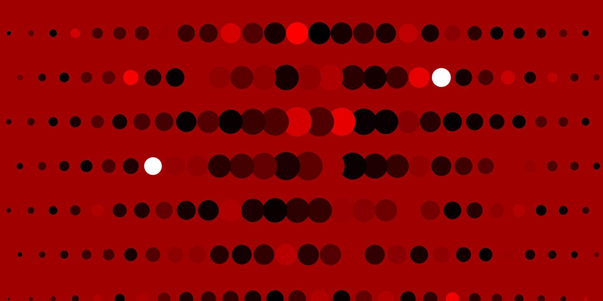 Dark Red vector pattern with spheres.