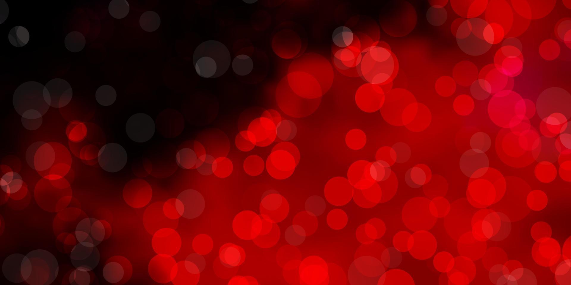 Dark Red vector layout with circle shapes.