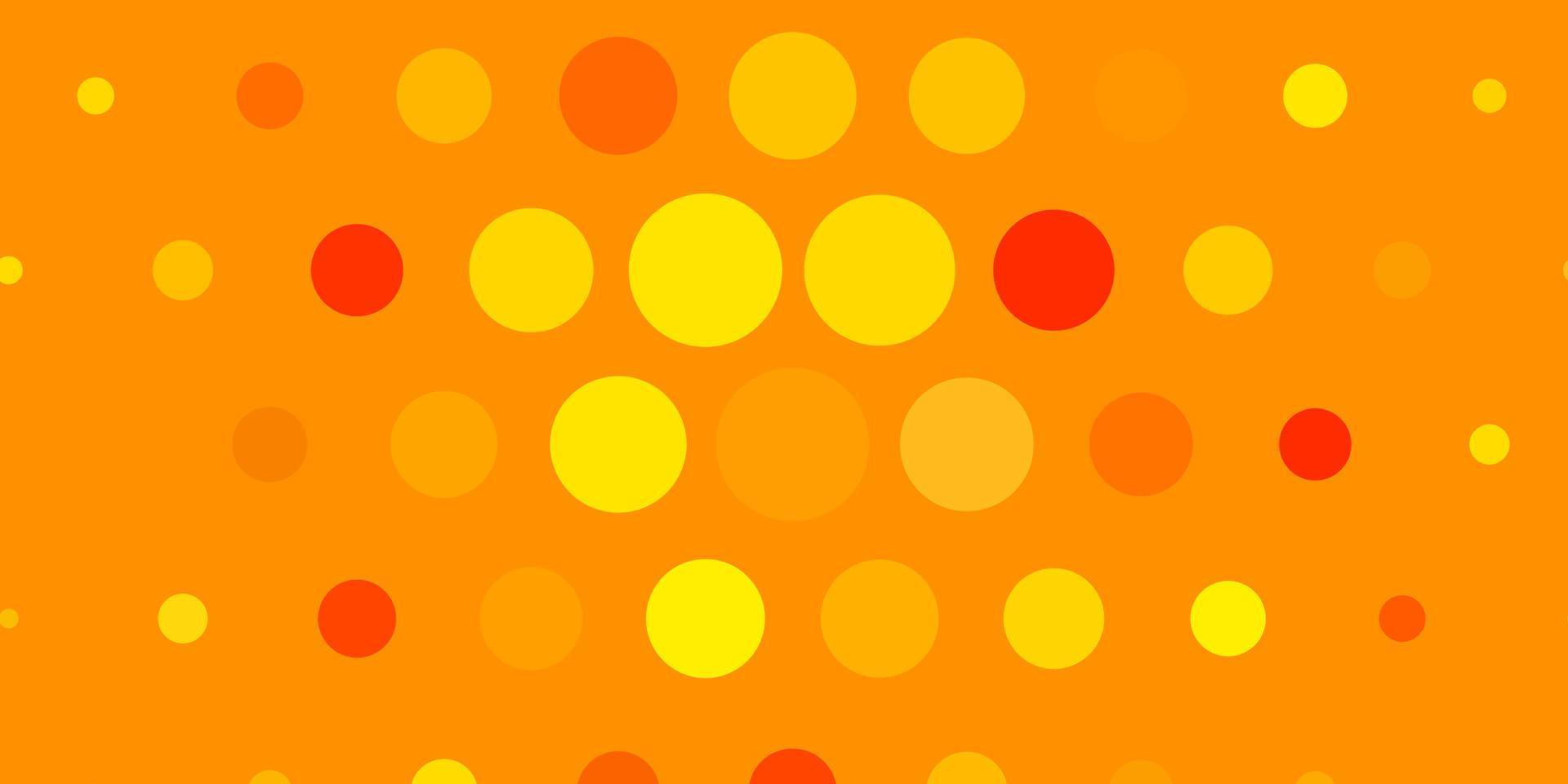 Light Pink, Yellow vector background with spots.