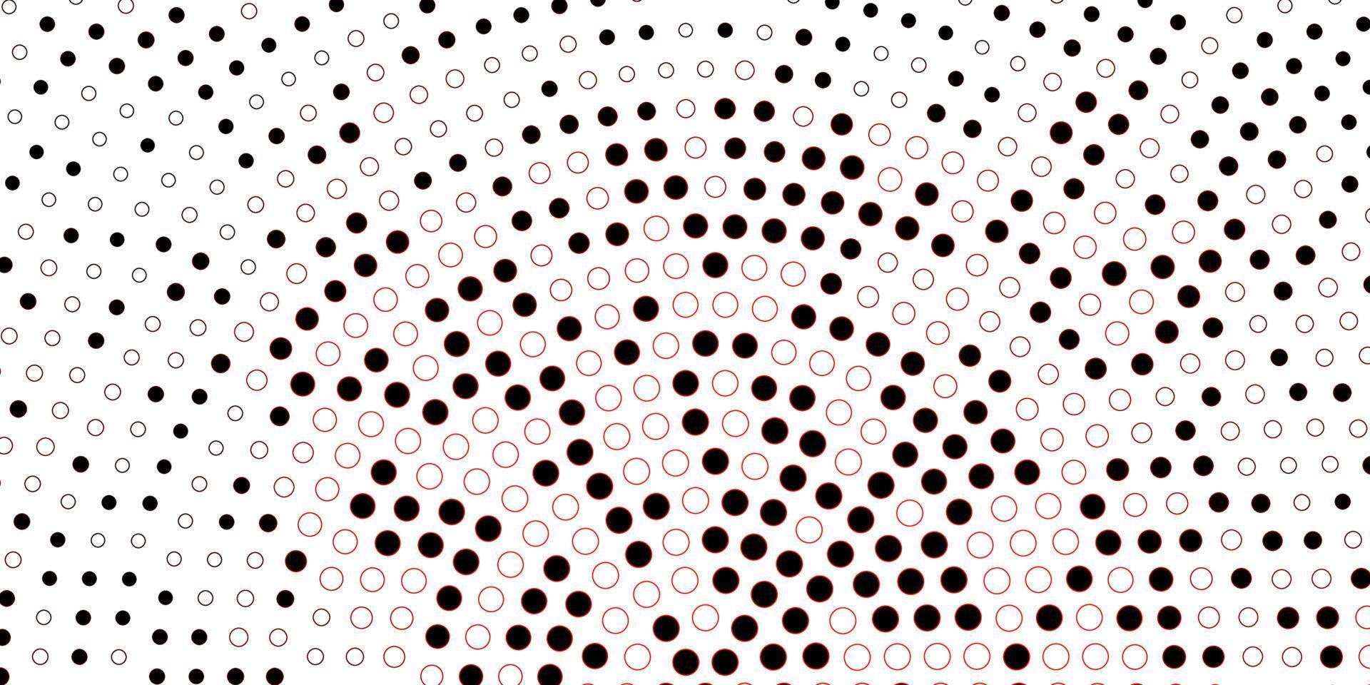 Dark Red vector background with bubbles.