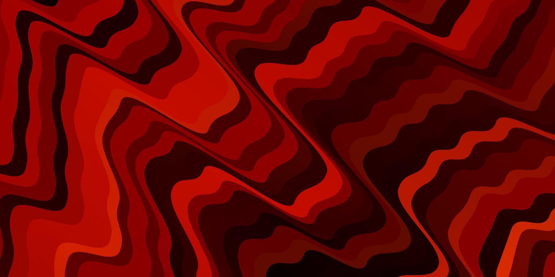 Dark Red, Yellow vector texture with circular arc.