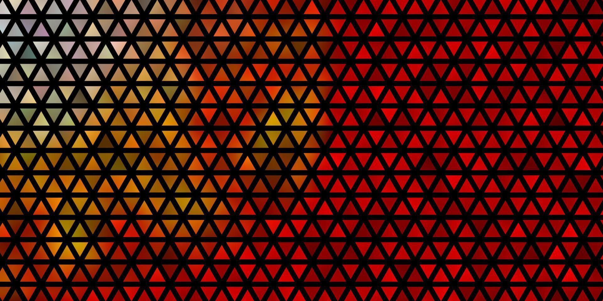 patrón de vector rojo, amarillo claro con estilo poligonal.