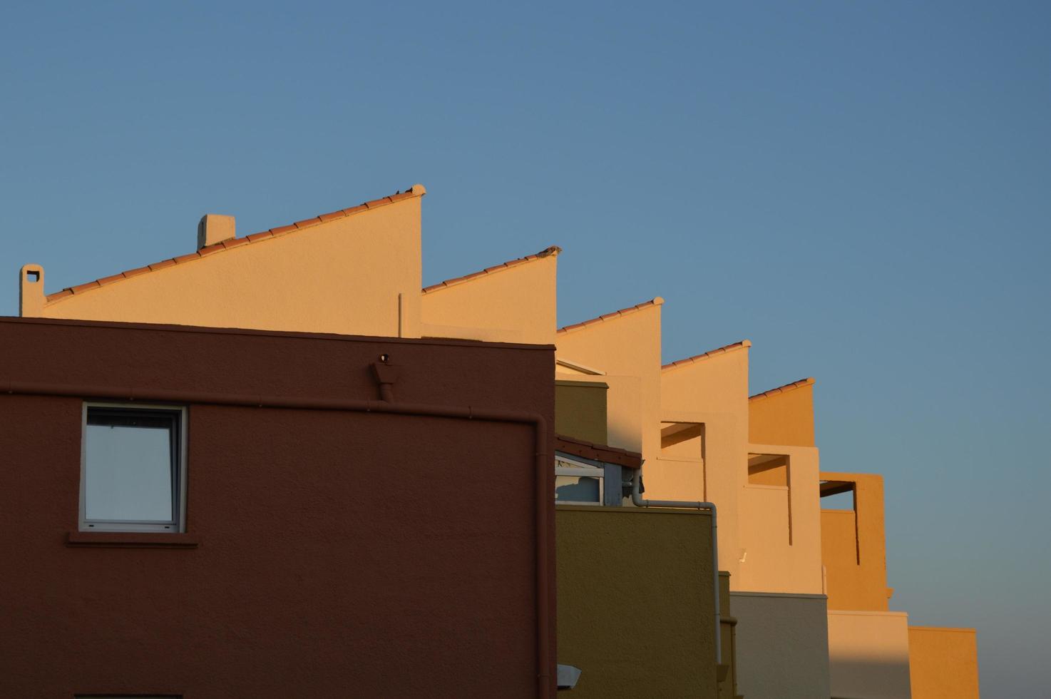 Roofs in the sky photo